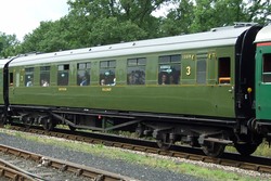 Carriage 1309 - Filming at the Bluebell Railway